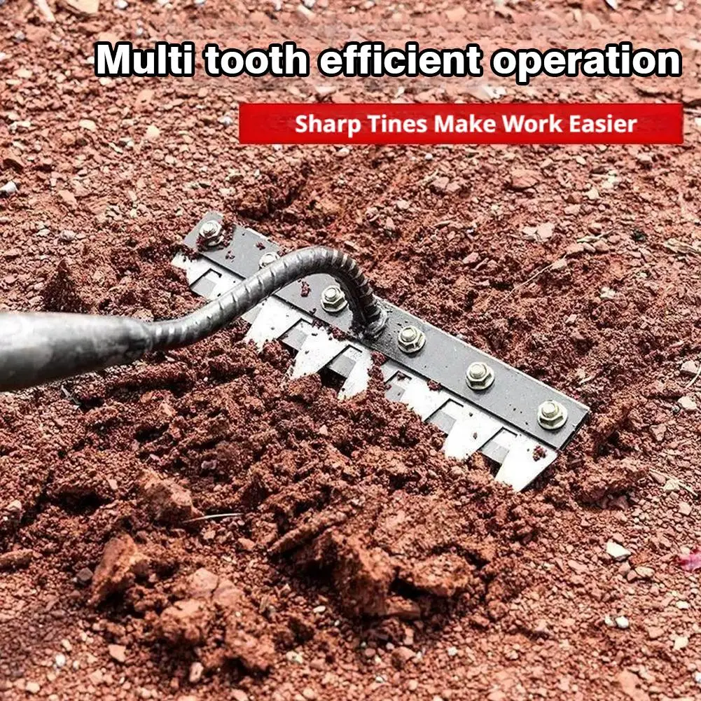5/6/7/8 Teeth Iron Gardening Hoe Weeding Rake Farm Tool Grasping Raking Loosening Soil Nail Rake Tool Artifact Harrow Farm Tool
5/6/7/8 Teeth Iron Gardening Hoe Weeding Rake Farm Tool Grasping Raking Loosening Soil Nail Rake Tool Artifact Harrow Farm Tool