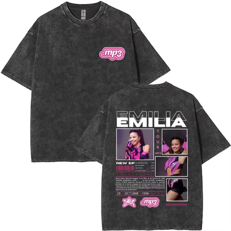 Washed Vintage T Shirt Men Emilia Mernes MP3 Tour T-shirt Fashion High Tshirts Men's Cotton Oversized Tshirt Short Sleeve Male
Washed Vintage T Shirt Men Emilia Mernes MP3 Tour T-shirt Fashion High Tshirts Men's Cotton Oversized Tshirt Short Sleeve Male