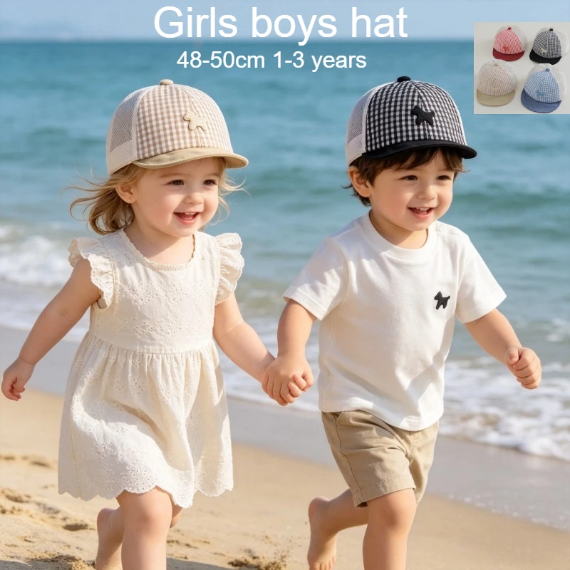 Baby Hat 48-50cm 1-3 Years Infant Soft Brim Baseball Cap UV Protection Sun Hat Breathable Thin Mesh Plaid for Boys Girls Summer
Baby Hat 48-50cm 1-3 Years Infant Soft Brim Baseball Cap UV Protection Sun Hat Breathable Thin Mesh Plaid for Boys Girls Summer