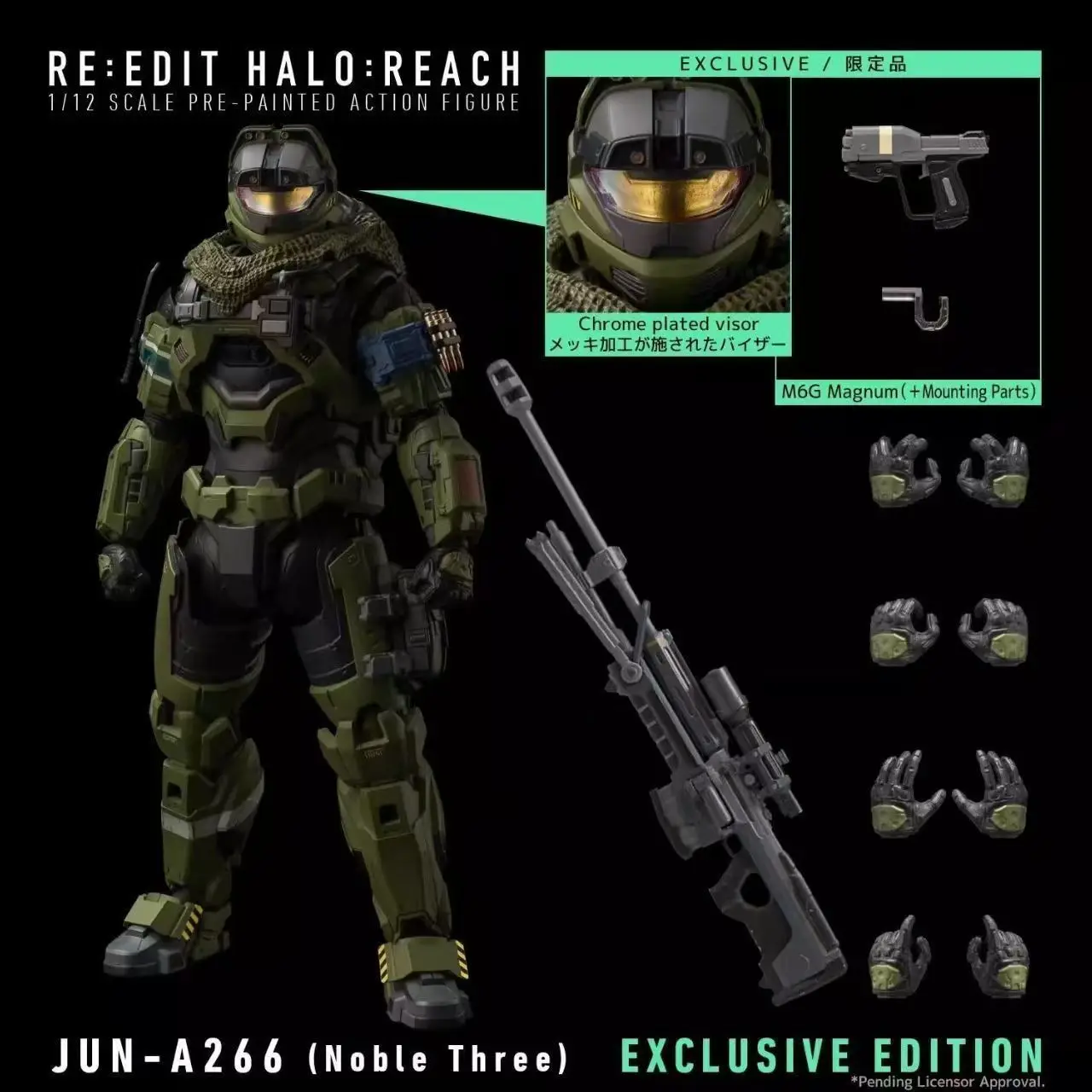 NEW 1/12 Noble Six figures JUN A266 3rd Officer action anime figure Halo:Reach figurine Room Decoration wholesale Gift For Kids
NEW 1/12 Noble Six figures JUN A266 3rd Officer action anime figure Halo:Reach figurine Room Decoration wholesale Gift For Kids