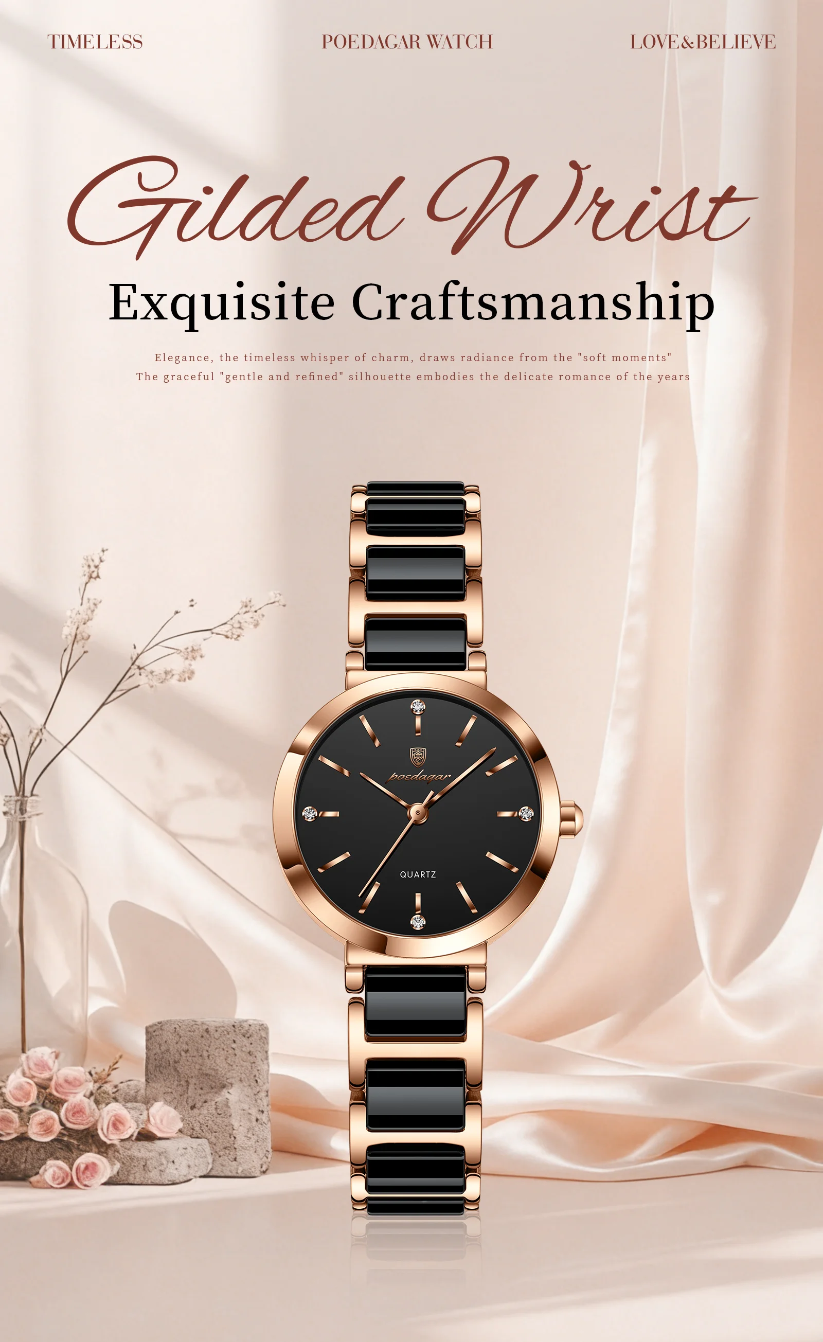 POEDAGAR Luxury Stylish Woman Clock Waterproof Casual Quartz Ladies Wristwatch Stainless Steel Fashion Women's Watches Reloj+Box POEDAGAR Luxury Stylish Woman Clock Waterproof Casual Quartz Ladies Wristwatch Stainless Steel Fashion Women's Watches Reloj+Box