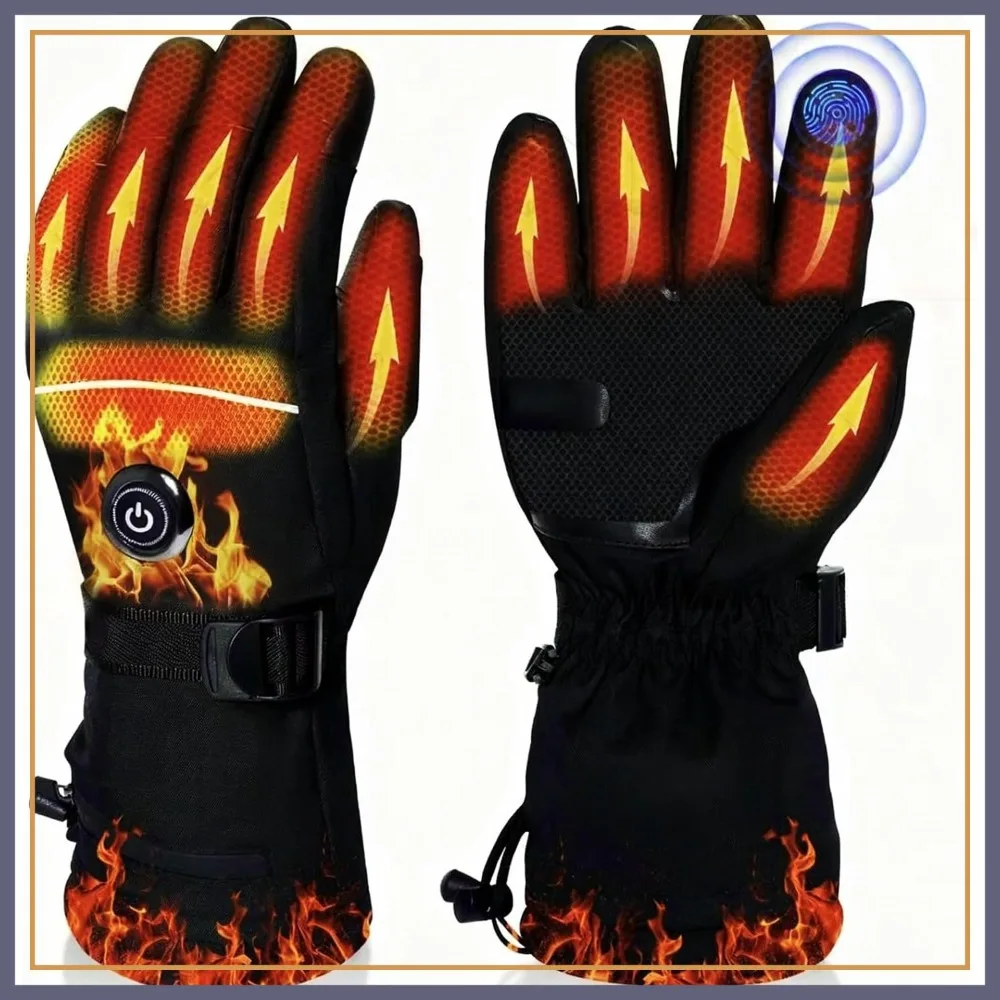 Rechargeable Heated Gloves for Men Women 5V 6000mAh Battery Powered Touchscreen Waterproof for Skiing Motorcycling Hiking
Rechargeable Heated Gloves for Men Women 5V 6000mAh Battery Powered Touchscreen Waterproof for Skiing Motorcycling Hiking