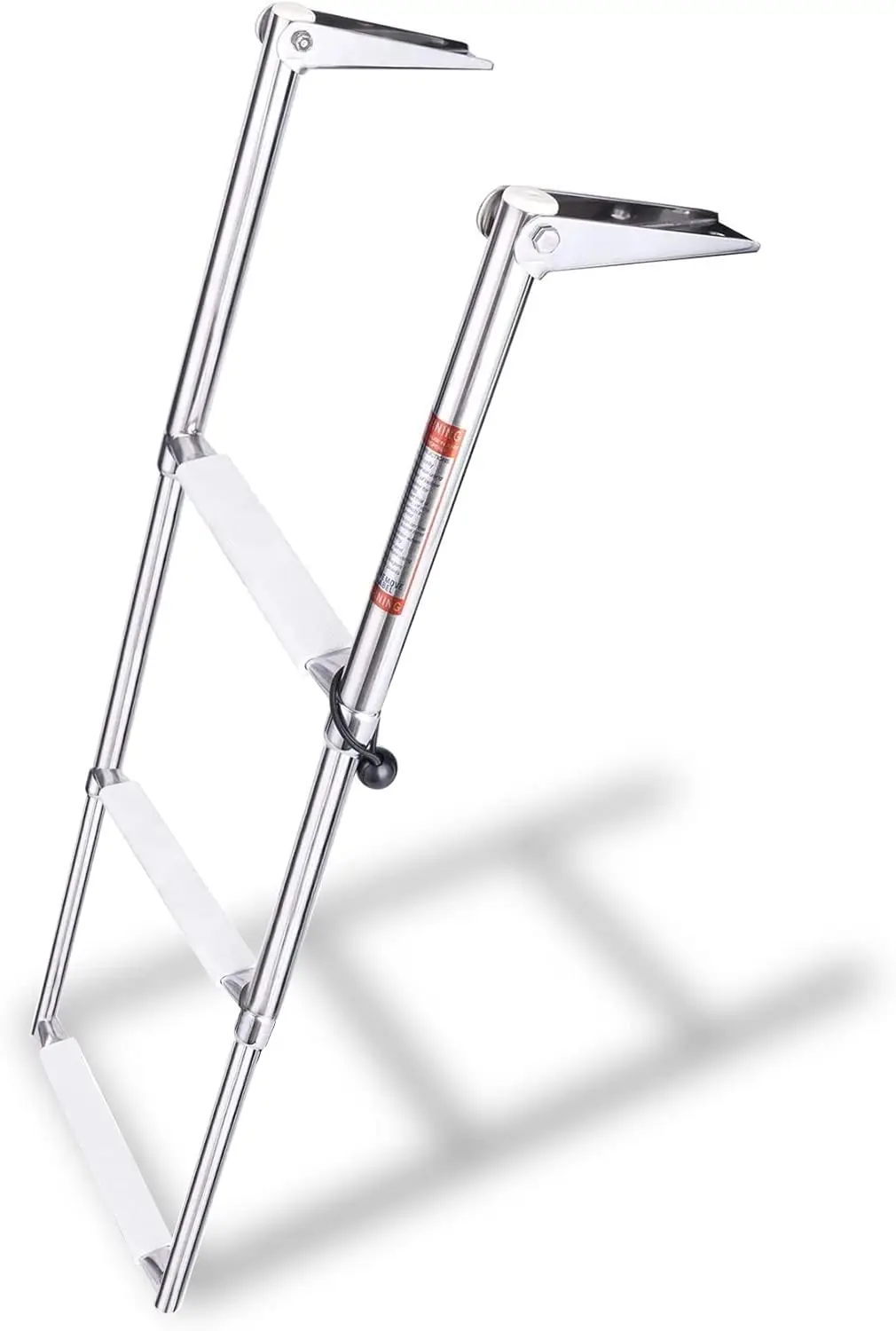 3 Step Stainless Steel Telescopic Folding Boat Ladder with Anti-Slip Plastic Footboard, Over Platform Mount
3 Step Stainless Steel Telescopic Folding Boat Ladder with Anti-Slip Plastic Footboard, Over Platform Mount