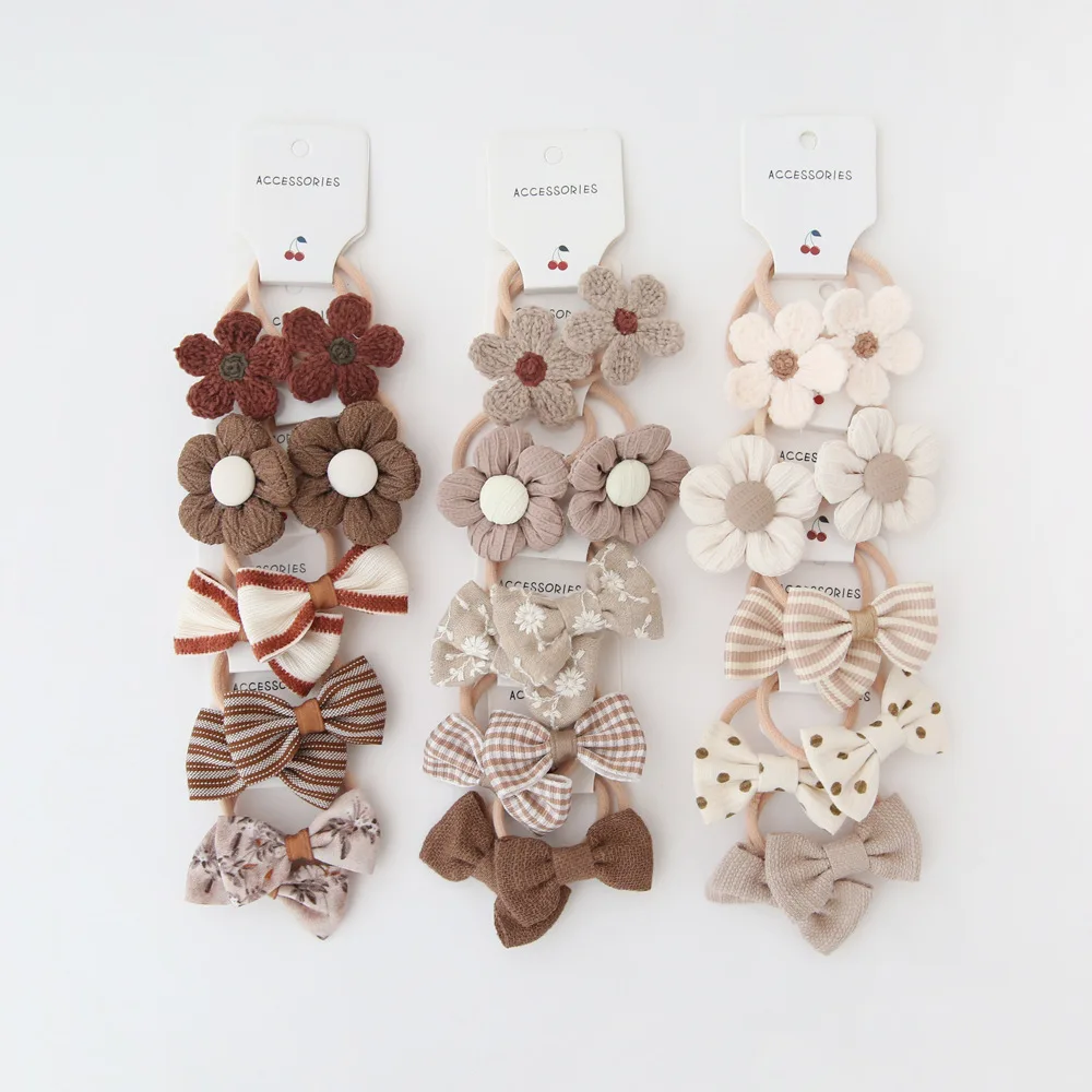 10pcs Fashion Flower Hairband Set Bow Stripe Dot Girls Hair Ties Rubber Elastic Band Kids Children Girls Hairband Accessories
10pcs Fashion Flower Hairband Set Bow Stripe Dot Girls Hair Ties Rubber Elastic Band Kids Children Girls Hairband Accessories