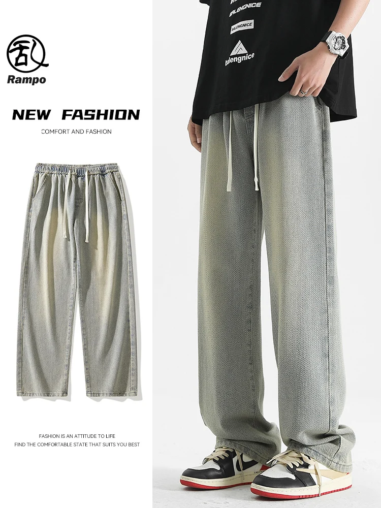 Men's Mud-Dyed Straight Leg Jeans Summer New Sle Loose Casual American Sle Long Trousers Trendy Teenage Polyester Cotton ...
Men's Mud-Dyed Straight Leg Jeans Summer New Sle Loose Casual American Sle Long Trousers Trendy Teenage Polyester Cotton ...