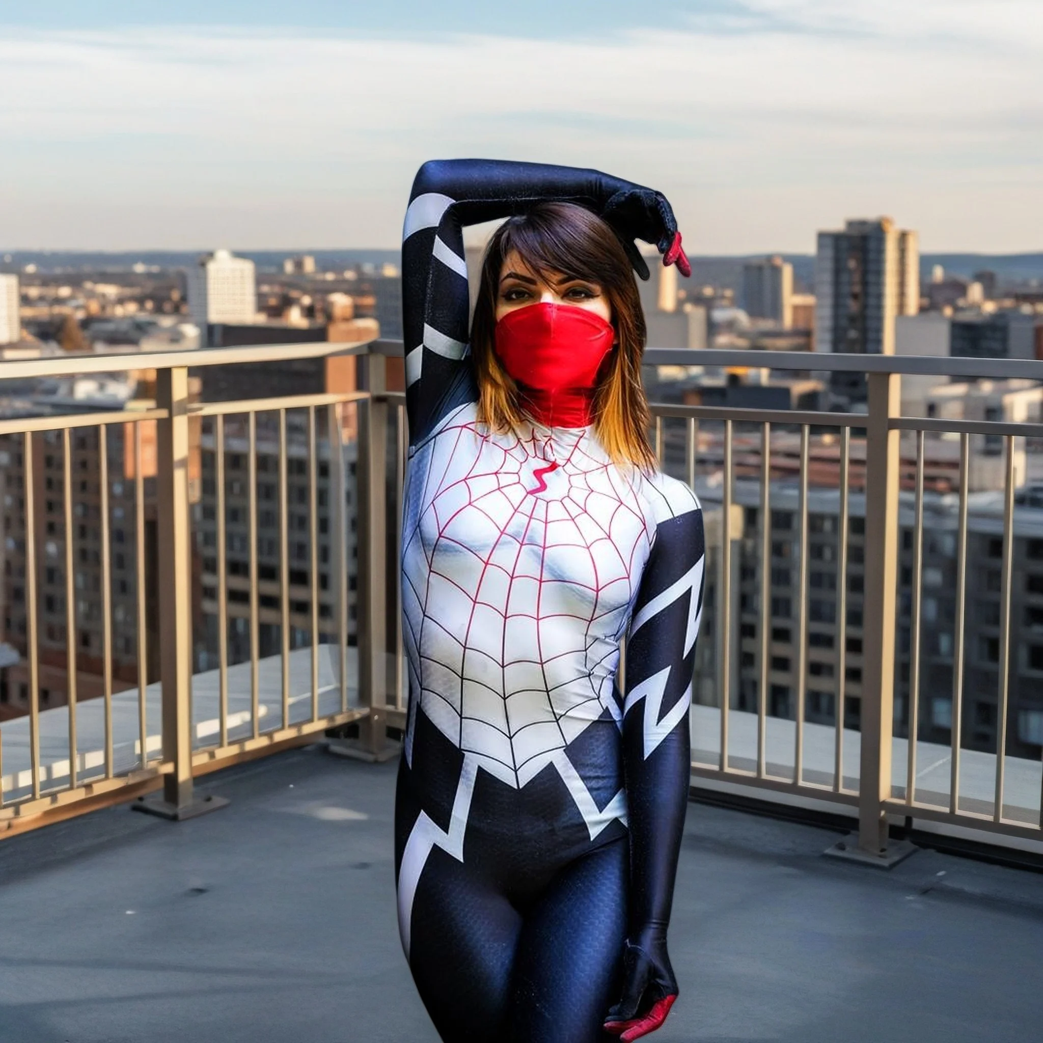 Adult Women Cindy Moon Silk Cosplay Costume Superhero 3D Print Zentai Full Bodysuit Carnival Halloween Party Jumpsuit
Adult Women Cindy Moon Silk Cosplay Costume Superhero 3D Print Zentai Full Bodysuit Carnival Halloween Party Jumpsuit