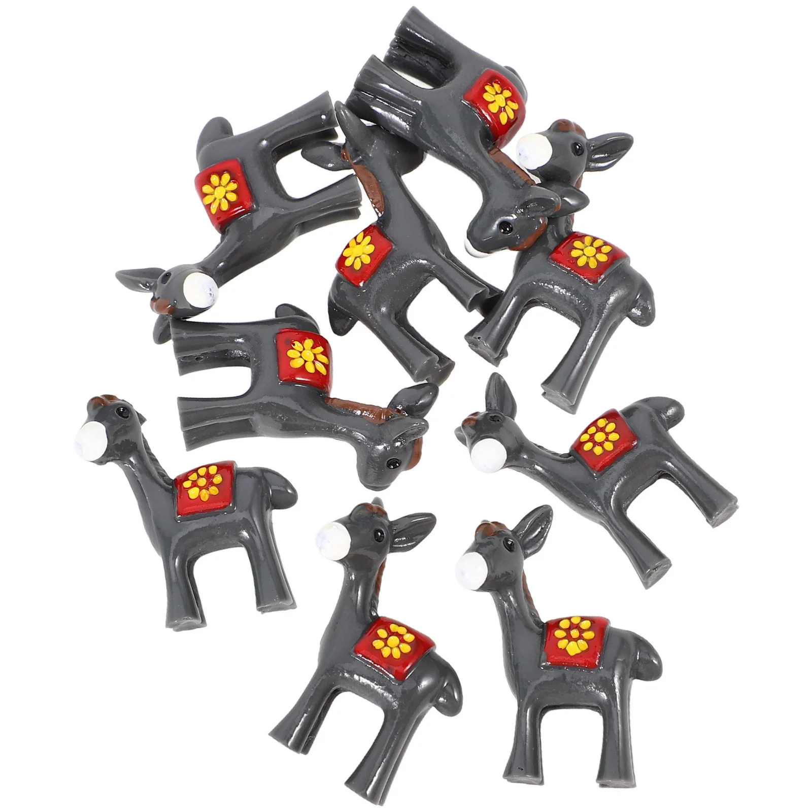10Pcs Resin Mini Donkey Statue Ornament Small Vivid Donkey Decor for Garden Home Celebration Decoration Gardening Ornaments
10Pcs Resin Mini Donkey Statue Ornament Small Vivid Donkey Decor for Garden Home Celebration Decoration Gardening Ornaments