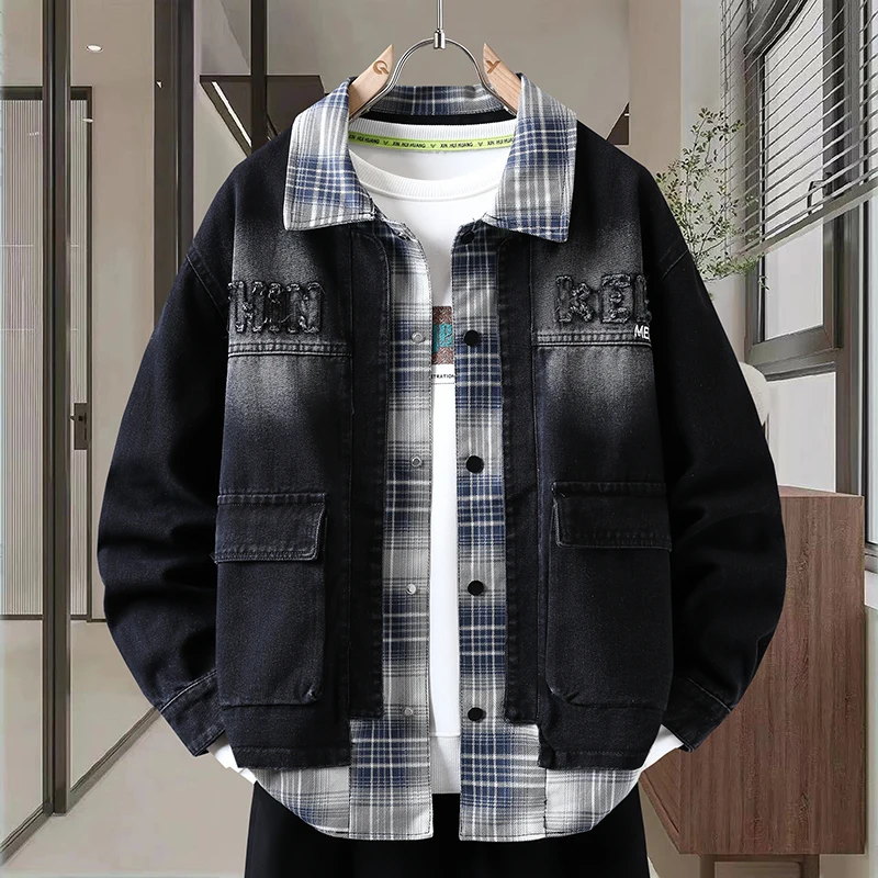 Trendy Korean Sle Fake Two-Piece Denim Jaet for Teens Casual Wearable Long Sve Cotton Polyester Blend Faionable Collar
Trendy Korean Sle Fake Two-Piece Denim Jaet for Teens Casual Wearable Long Sve Cotton Polyester Blend Faionable Collar