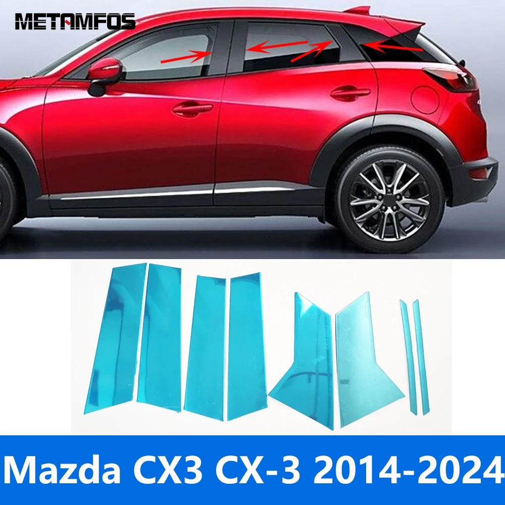 Window Center B C Pillar Posts Cover Trim Sticker For Mazda CX3 CX-3 2014-2022 2023 2024 Stainless Steel Accessories Car Styling
Window Center B C Pillar Posts Cover Trim Sticker For Mazda CX3 CX-3 2014-2022 2023 2024 Stainless Steel Accessories Car Styling