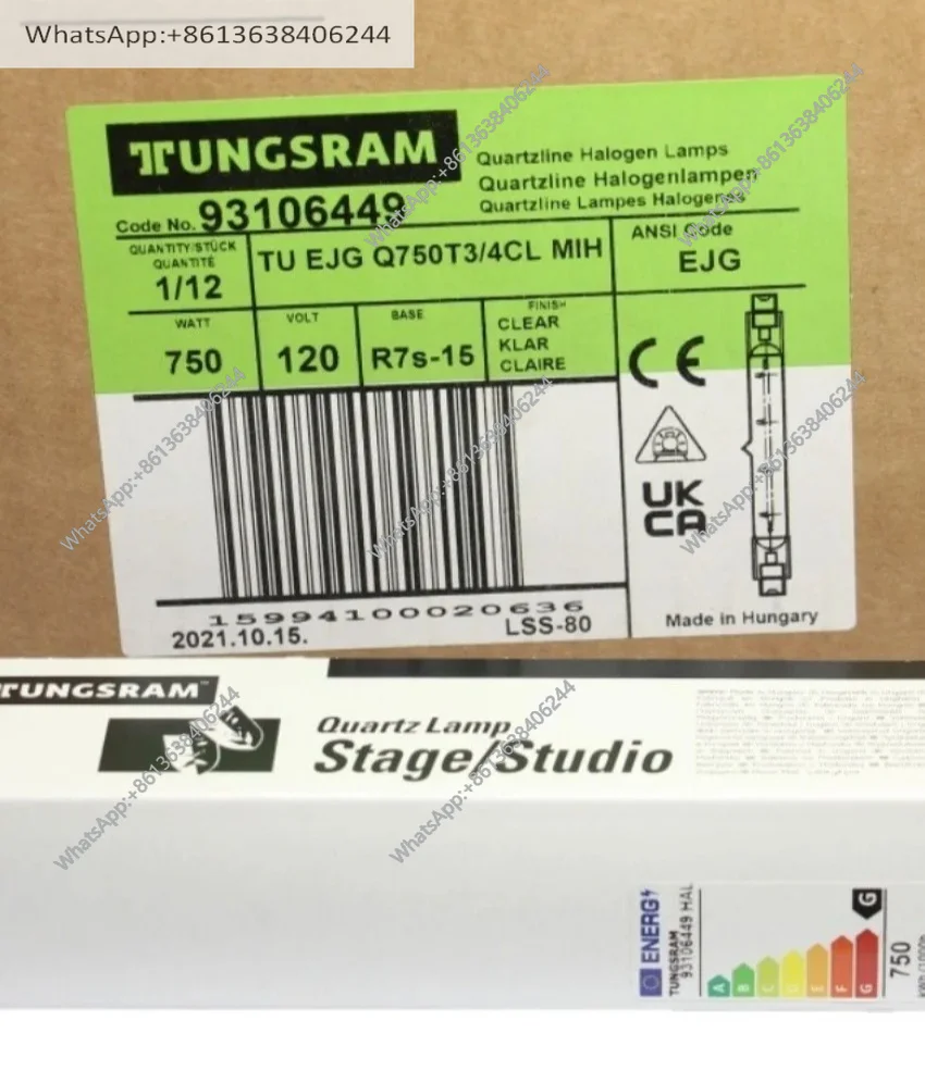 TUNGSRAM EJG 120V750W Q750T3/4CL GretagMacbeth Judge Light Box
TUNGSRAM EJG 120V750W Q750T3/4CL GretagMacbeth Judge Light Box