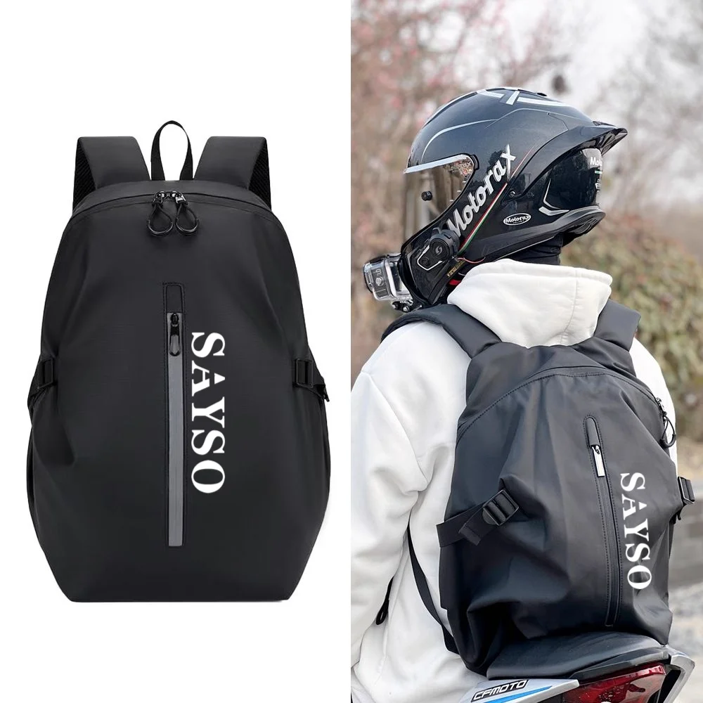 Black Classic Large Capacity Multifunctional Motorcycle Helmet Bag Waterproof Motorcycle Backpack Reflective Bicycle Travel Bag-
Black Classic Large Capacity Multifunctional Motorcycle Helmet Bag Waterproof Motorcycle Backpack Reflective Bicycle Travel Bag-