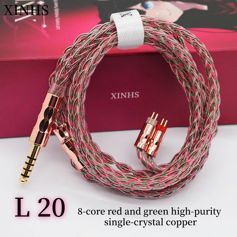 XINHS L20 8 Core High Purity Single Crystal Copper Earphone Upgrade Cable Red Green Color HiFi Audiophile Balanced Audio Cable
XINHS L20 8 Core High Purity Single Crystal Copper Earphone Upgrade Cable Red Green Color HiFi Audiophile Balanced Audio Cable