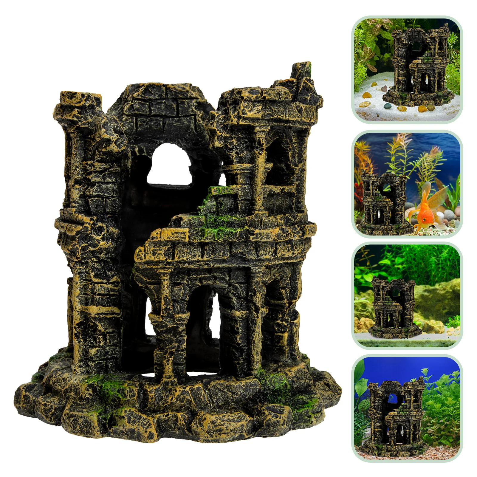 Resin Roman Colosseum Aquarium Decor Lifelike Fish Hiding Place Water Safe Non- Tank Landscaping Ornament
Resin Roman Colosseum Aquarium Decor Lifelike Fish Hiding Place Water Safe Non- Tank Landscaping Ornament