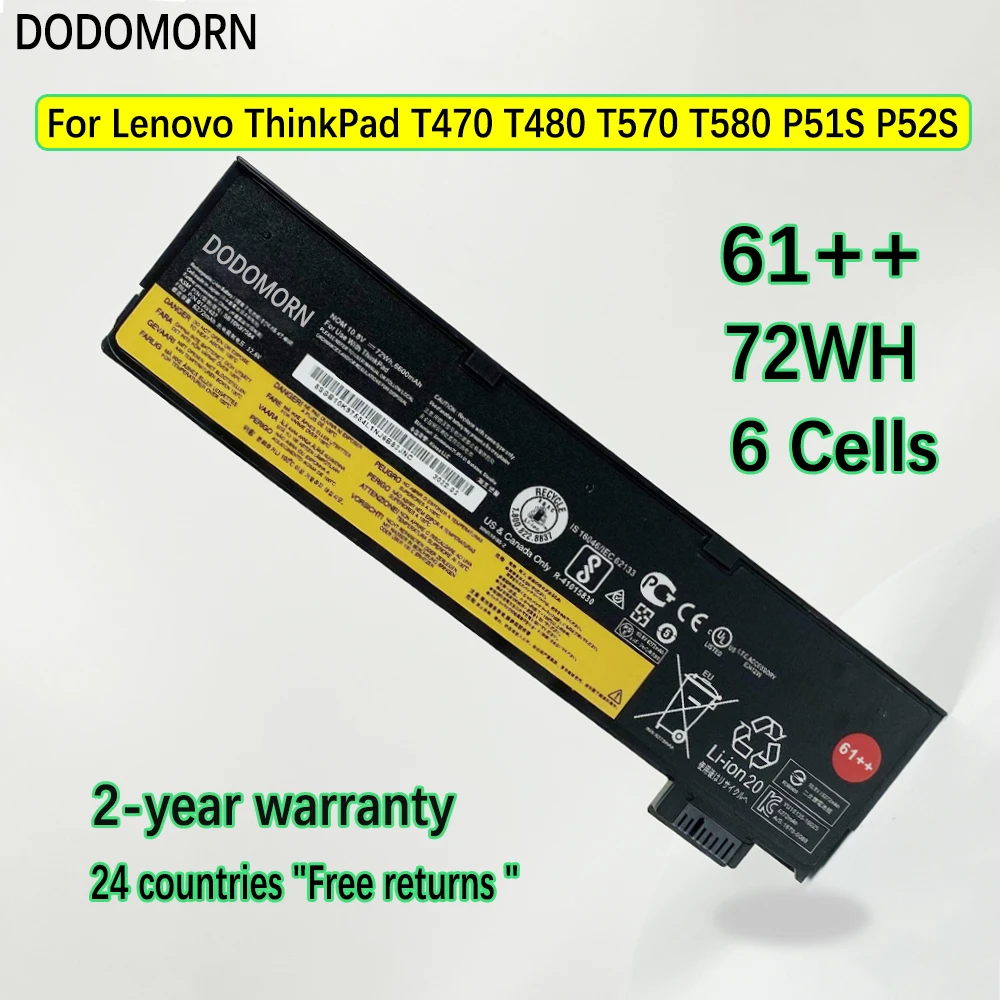 Аккумулятор DODOMORN 01AV427 для ноутбука Lenovo ThinkPad T470 T480 T570 T580 P51S P52S 01AV422 01AV423 01AV424 01AV425 61 ++ 72Wh
Аккумулятор DODOMORN 01AV427 для ноутбука Lenovo ThinkPad T470 T480 T570 T580 P51S P52S 01AV422 01AV423 01AV424 01AV425 61 ++ 72Wh