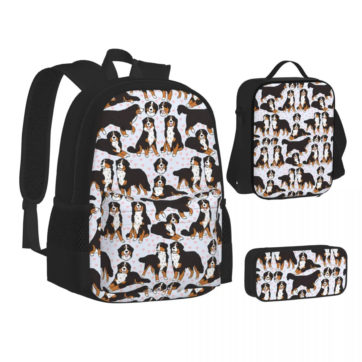 Bernese Mountain Dog Cute Illustration Pattern BackpacksStudents School Bags Kids Rucksack Lunch Bag Pen Bag Three-Piece Set
Bernese Mountain Dog Cute Illustration Pattern BackpacksStudents School Bags Kids Rucksack Lunch Bag Pen Bag Three-Piece Set