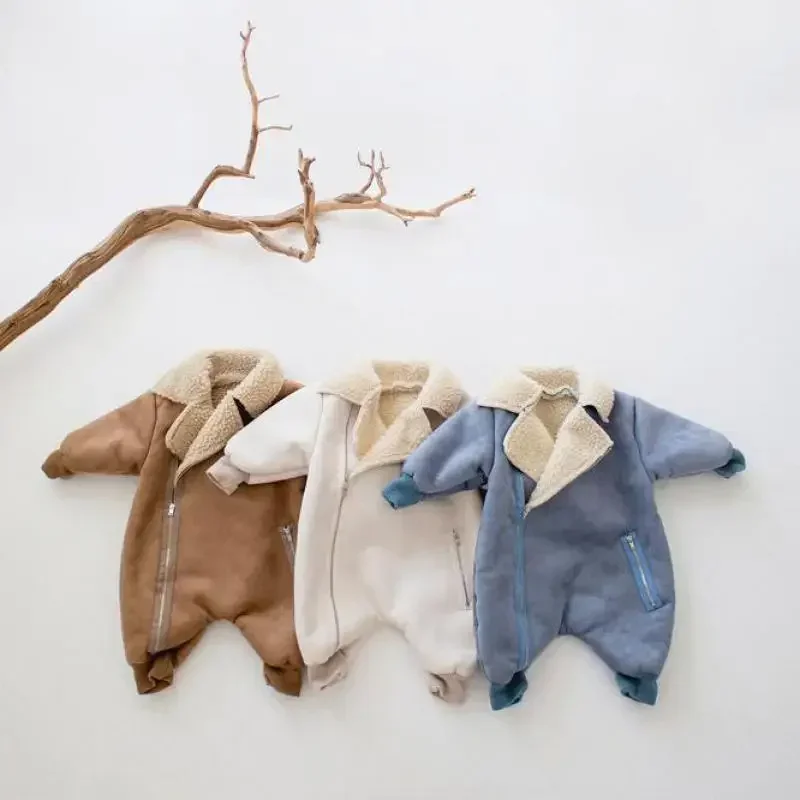 Newborn Kids Thick Cotton Clothes Baby Fashion Turn-down Collar Jumpsuit Winter Infant Boys Girls Long Sleeve Solid Outwear
Newborn Kids Thick Cotton Clothes Baby Fashion Turn-down Collar Jumpsuit Winter Infant Boys Girls Long Sleeve Solid Outwear