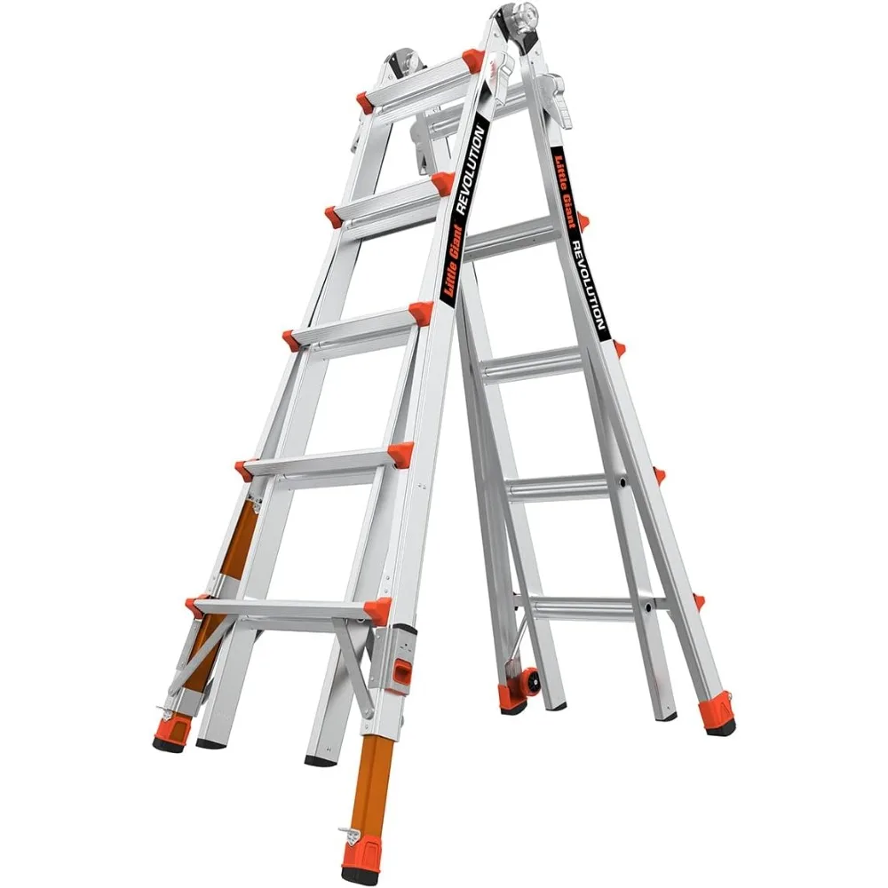 Revolution 2.0, Model 22 - ANSI Type IA - 300 lb Rated, Aluminum Articulated Extendable Ladder with TIP & Glide Wheels
Revolution 2.0, Model 22 - ANSI Type IA - 300 lb Rated, Aluminum Articulated Extendable Ladder with TIP & Glide Wheels