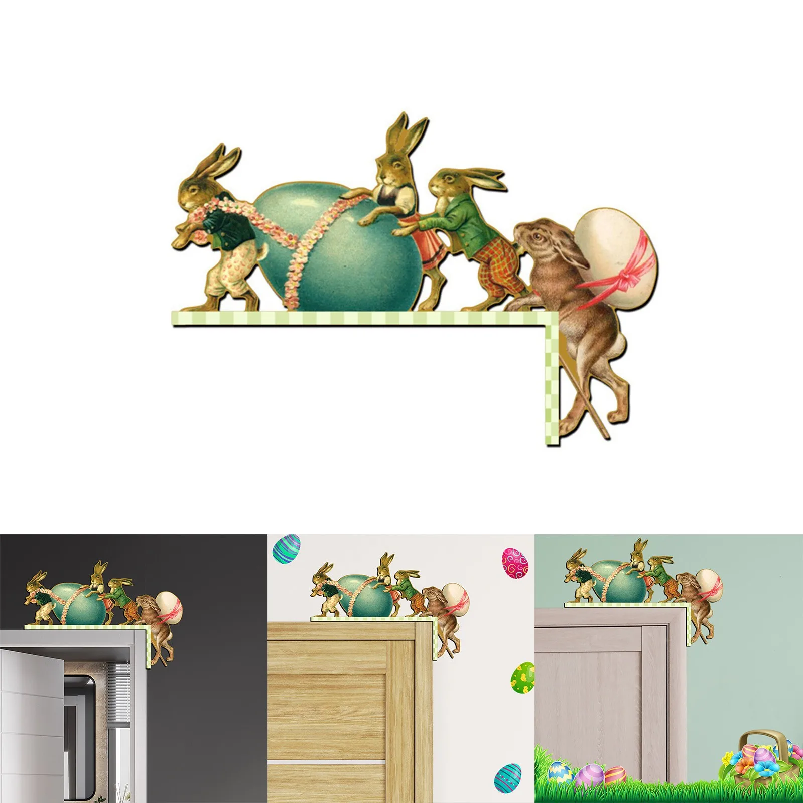 Easter Door Corner Decoration Wooden Printed Bunny Egg Diy Sticker For Door Frame And Windows Frame Switch Corner Home Decor
Easter Door Corner Decoration Wooden Printed Bunny Egg Diy Sticker For Door Frame And Windows Frame Switch Corner Home Decor