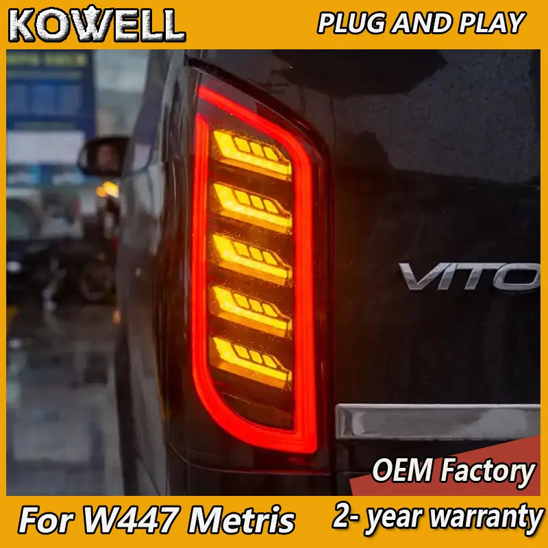 Car Styling for Metris Vito W447 2016-2020 V250 V260 Auto Mercedes-Benz Taillights Rear DRL Fog Brake Turn Signal Reversing
Car Styling for Metris Vito W447 2016-2020 V250 V260 Auto Mercedes-Benz Taillights Rear DRL Fog Brake Turn Signal Reversing