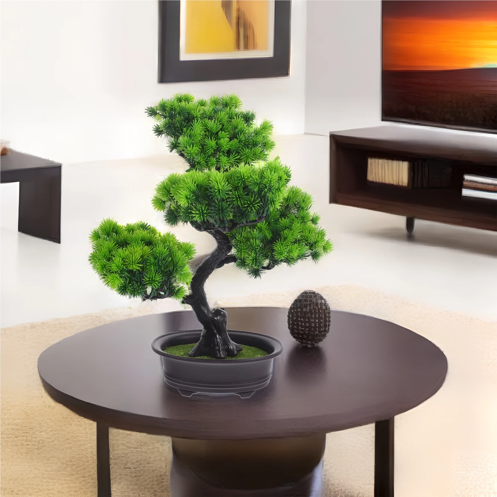 Artificial Bonsai Tree Fake Plants Realistic Potted Decoration Pine Desktop Display Green Flocked Pot Wear Resistant Practical
Artificial Bonsai Tree Fake Plants Realistic Potted Decoration Pine Desktop Display Green Flocked Pot Wear Resistant Practical