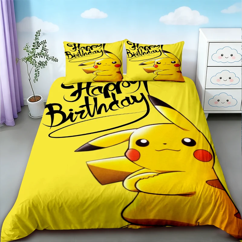 Kids Pikachu Duvet Cover Set Cartoon Bedding Set Skin-friendly and Breathable Quilt Cover for Bedroom Decor Gifts
Kids Pikachu Duvet Cover Set Cartoon Bedding Set Skin-friendly and Breathable Quilt Cover for Bedroom Decor Gifts