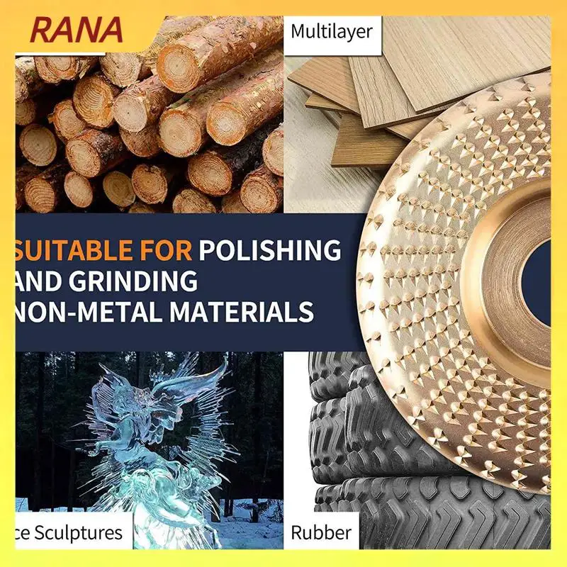 Wood Carving Disc 4 And 4 1/2 Angle Grinder Attachments With 5/8 Inch Arbor, Stump Grinder Tool
Wood Carving Disc 4 And 4 1/2 Angle Grinder Attachments With 5/8 Inch Arbor, Stump Grinder Tool