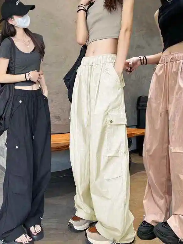 Американские брюки Sle Qui Dry Work Pants для женщин, летние, тонкие, с высокой талией, облегающие, с широкими штанинами, повседневные, спортивные, длинные брюки
Американские брюки Sle Qui Dry Work Pants для женщин, летние, тонкие, с высокой талией, облегающие, с широкими штанинами, повседневные, спортивные, длинные брюки