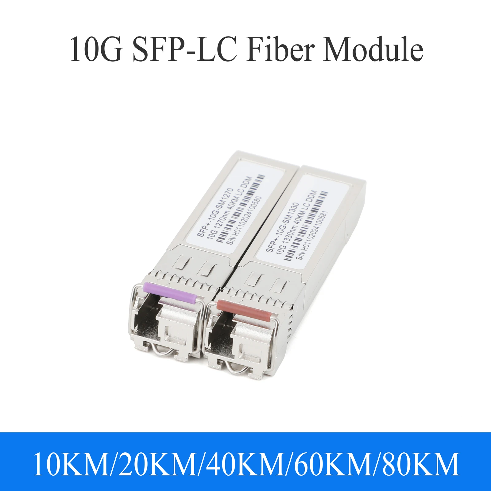 1Pair 10G Fiber SFP Module LC 1270nm/1330nm Single Mode 10KM/20KM/40KM A+B Fiber Module Fit For Cisco Mikrotik Ethernet Switch
1Pair 10G Fiber SFP Module LC 1270nm/1330nm Single Mode 10KM/20KM/40KM A+B Fiber Module Fit For Cisco Mikrotik Ethernet Switch
