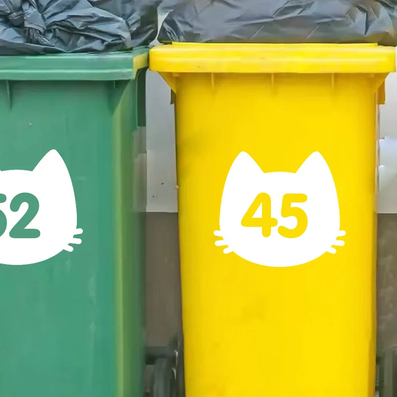 3Pcs Custom Wheelie Bin Stickers Personalized House Number Cat Vinyl Decal for Trash Can Container Home Decor
3Pcs Custom Wheelie Bin Stickers Personalized House Number Cat Vinyl Decal for Trash Can Container Home Decor