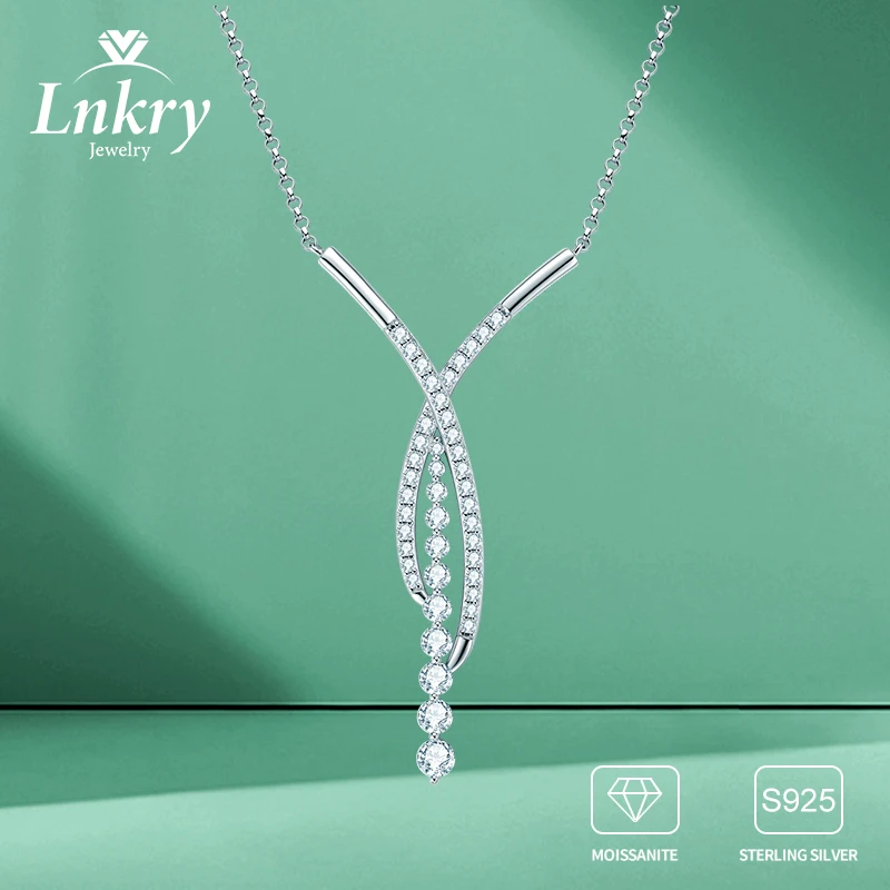 Lnkry 925 Sterling Silver X-shape Pendant Necklace Moissanite Necklaces For Women Temperament Party Jewellry Gift
Lnkry 925 Sterling Silver X-shape Pendant Necklace Moissanite Necklaces For Women Temperament Party Jewellry Gift