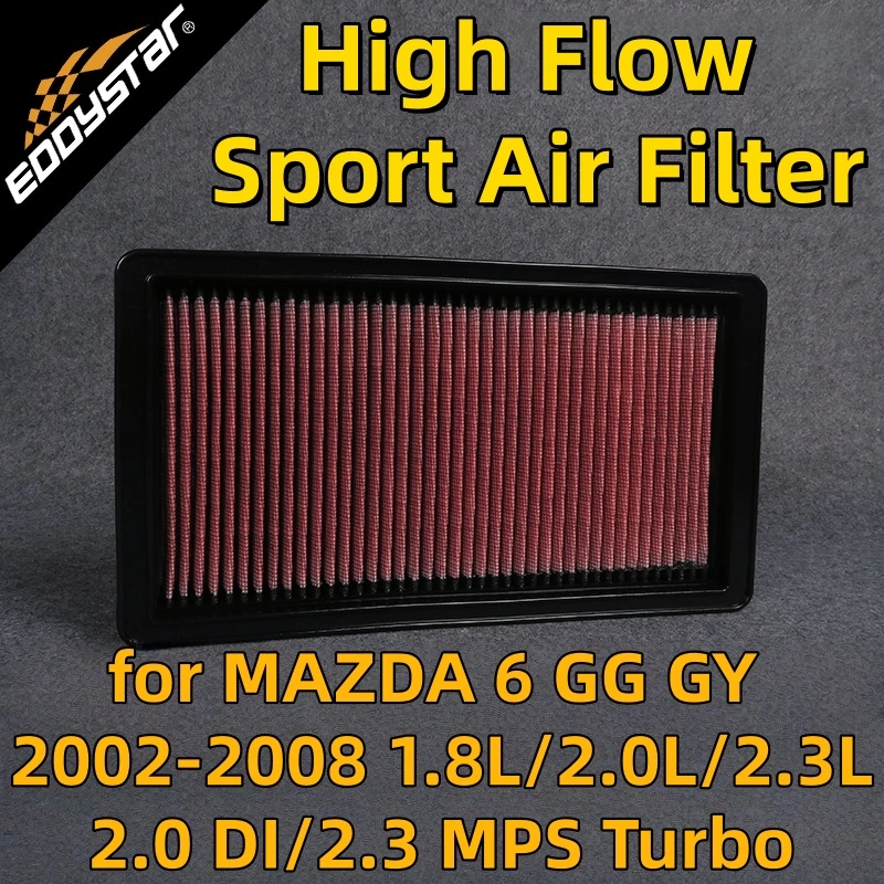 Спортивный воздушный фильтр с высоким расходом для MAZDA 6 GG GY 2002-2008 1,8 л/2,0 л/2,3 л/2,0 DI/2,3 MPS Turbo моющиеся гоночные впускные фильтры
Спортивный воздушный фильтр с высоким расходом для MAZDA 6 GG GY 2002-2008 1,8 л/2,0 л/2,3 л/2,0 DI/2,3 MPS Turbo моющиеся гоночные впускные фильтры