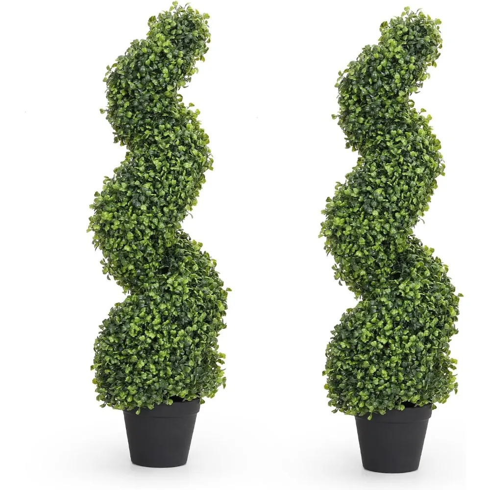 3-foot Spiral Boxwood Artificial Outdoor Tree Set, 2.36-inch UV Resistant Artificial Evergreen Tree
3-foot Spiral Boxwood Artificial Outdoor Tree Set, 2.36-inch UV Resistant Artificial Evergreen Tree