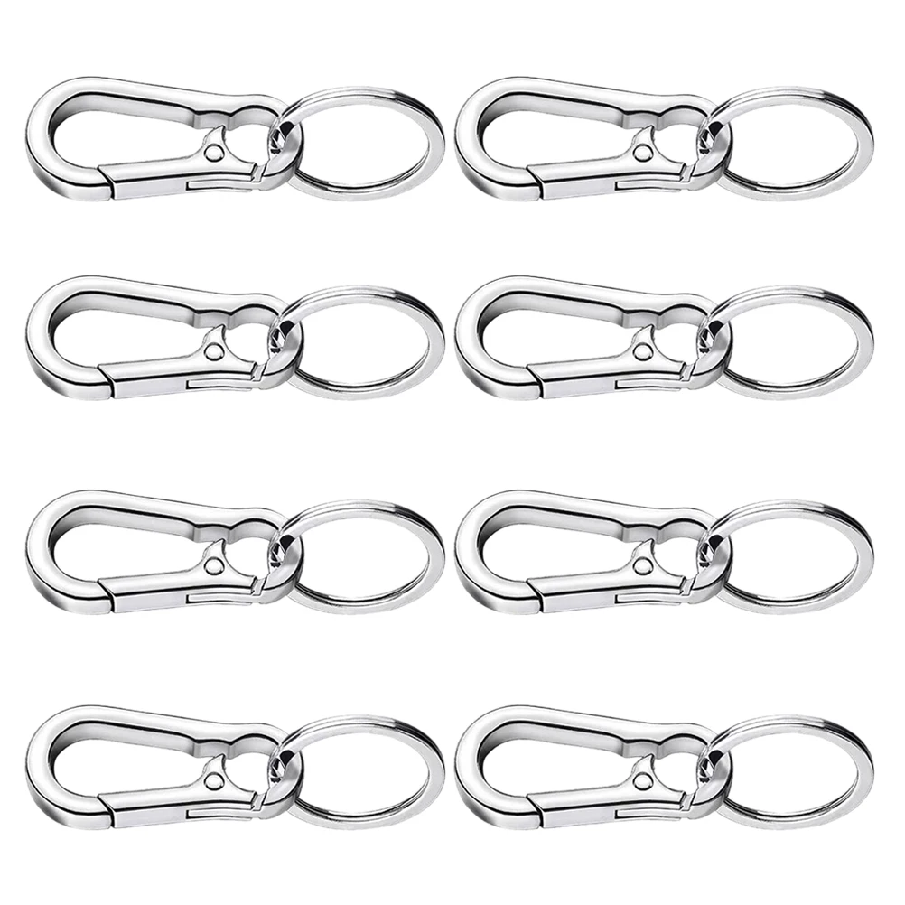 8pcs Waist Keychain Carabiner Keyring Holder Metal Hook Clip for Silver Keys Strong Zinc Alloy Practical Gift Camping Hiking
8pcs Waist Keychain Carabiner Keyring Holder Metal Hook Clip for Silver Keys Strong Zinc Alloy Practical Gift Camping Hiking