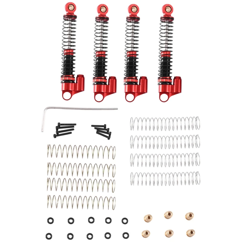 4Pcs 53Mm Metal Oil Shock Absorber Damper For Axial SCX24 AX24 1/24 RC Crawler Car Upgrade Parts
4Pcs 53Mm Metal Oil Shock Absorber Damper For Axial SCX24 AX24 1/24 RC Crawler Car Upgrade Parts