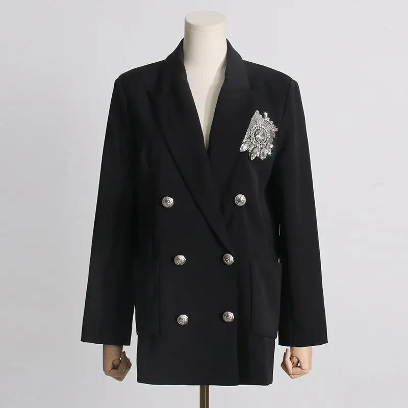 2023 New Minimalist Blazers for Women Notched Collar Long Sleeve Patchwork Temperament Blazer Female Fashion Clothing New
2023 New Minimalist Blazers for Women Notched Collar Long Sleeve Patchwork Temperament Blazer Female Fashion Clothing New