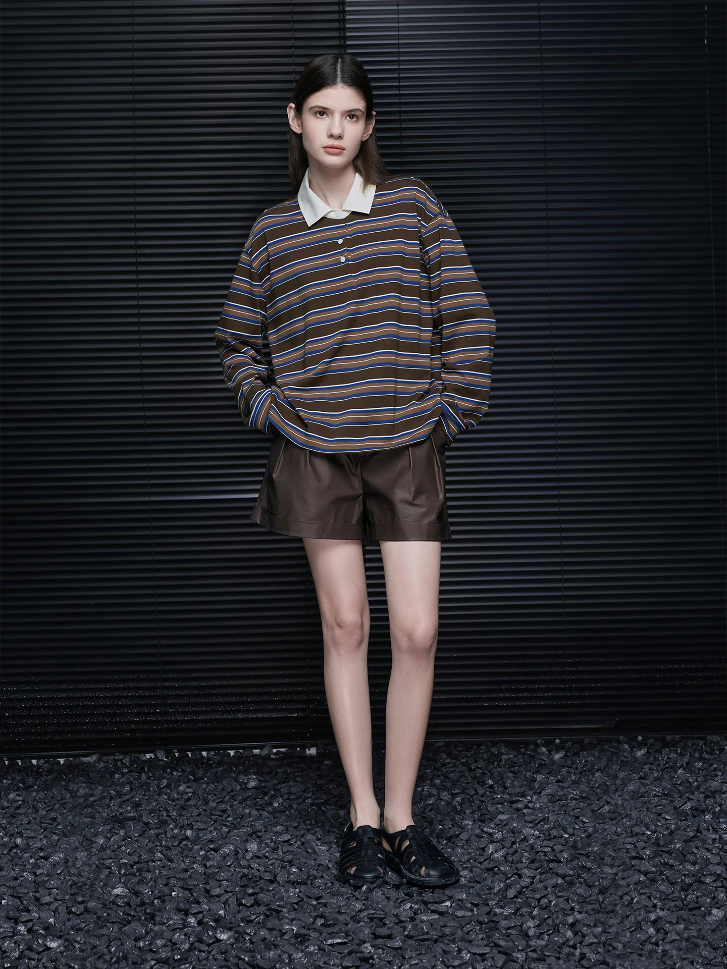 Loose Long Sve Ne Striped T-irt Women's Spring 2026 New Sle Street Faion Cotton Polyester Blend Casual Wear
Loose Long Sve Ne Striped T-irt Women's Spring 2026 New Sle Street Faion Cotton Polyester Blend Casual Wear