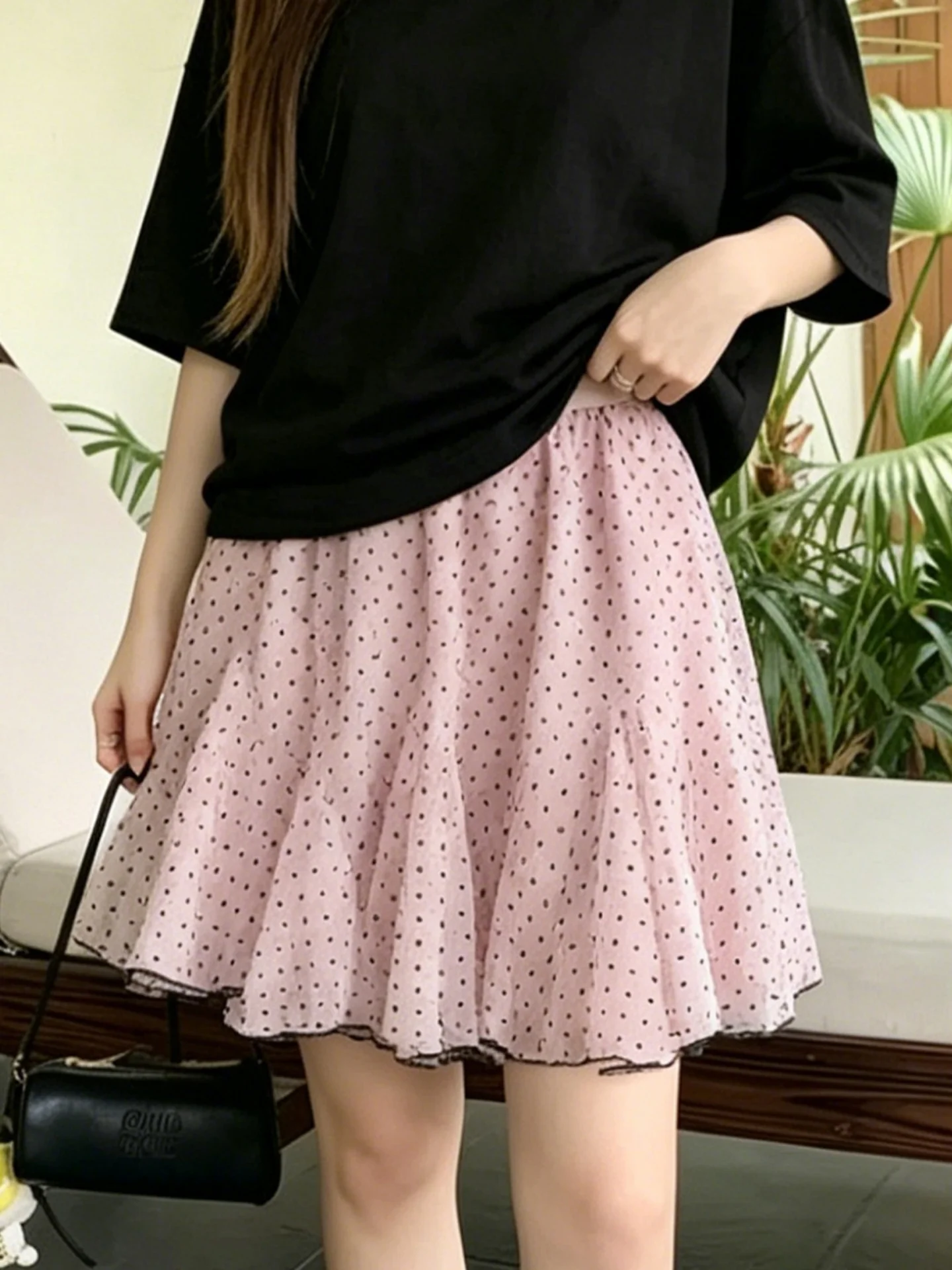 Pink Polka Dot Lace Half Skirt Women's Summer 2026 New High Waist Slim A-Line Skirt with Lace Hem Puffy Short Skirt
Pink Polka Dot Lace Half Skirt Women's Summer 2026 New High Waist Slim A-Line Skirt with Lace Hem Puffy Short Skirt