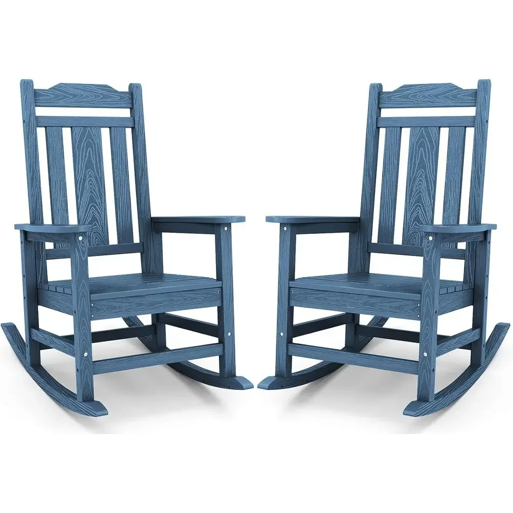 Blue Outdoor Rocking Chair Set o 2, All Weather Patio Rocking Chair, HDPE Poly Rocking Chair or Adults, Heavy Duty ront Porch Ro
Blue Outdoor Rocking Chair Set o 2, All Weather Patio Rocking Chair, HDPE Poly Rocking Chair or Adults, Heavy Duty ront Porch Ro