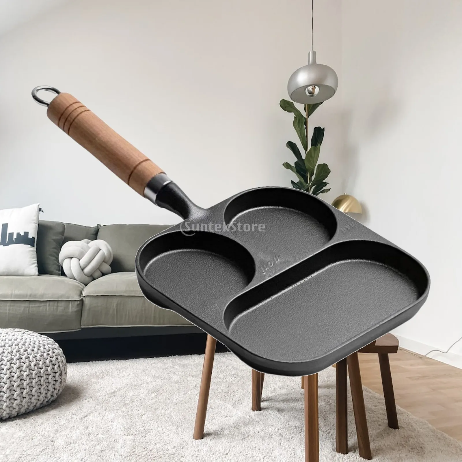 Divided Frying Pan Suitable for Gas and Induction Cooker Lightweight Egg Frying Pan Nonstick Frying Pan for Breakfast Burger
Divided Frying Pan Suitable for Gas and Induction Cooker Lightweight Egg Frying Pan Nonstick Frying Pan for Breakfast Burger