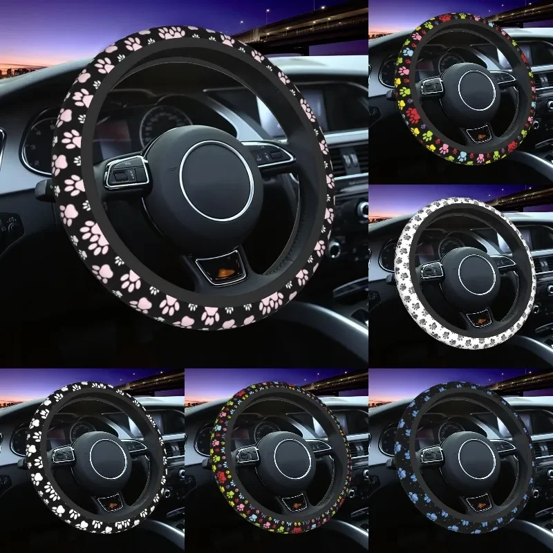 Pretty Pattern Of Pink Animal Paw Steering Wheel Covers Universal Dog Lover Steering Wheel Protector Fit for Car Accessories
Pretty Pattern Of Pink Animal Paw Steering Wheel Covers Universal Dog Lover Steering Wheel Protector Fit for Car Accessories