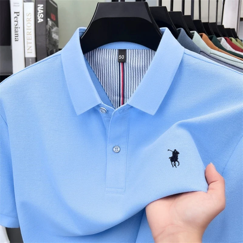 100% pure cotton high-end brand men's short sleeve polo shirt summer luxury fashion pony embroidery golf Paul top casual T-shirt
100% pure cotton high-end brand men's short sleeve polo shirt summer luxury fashion pony embroidery golf Paul top casual T-shirt