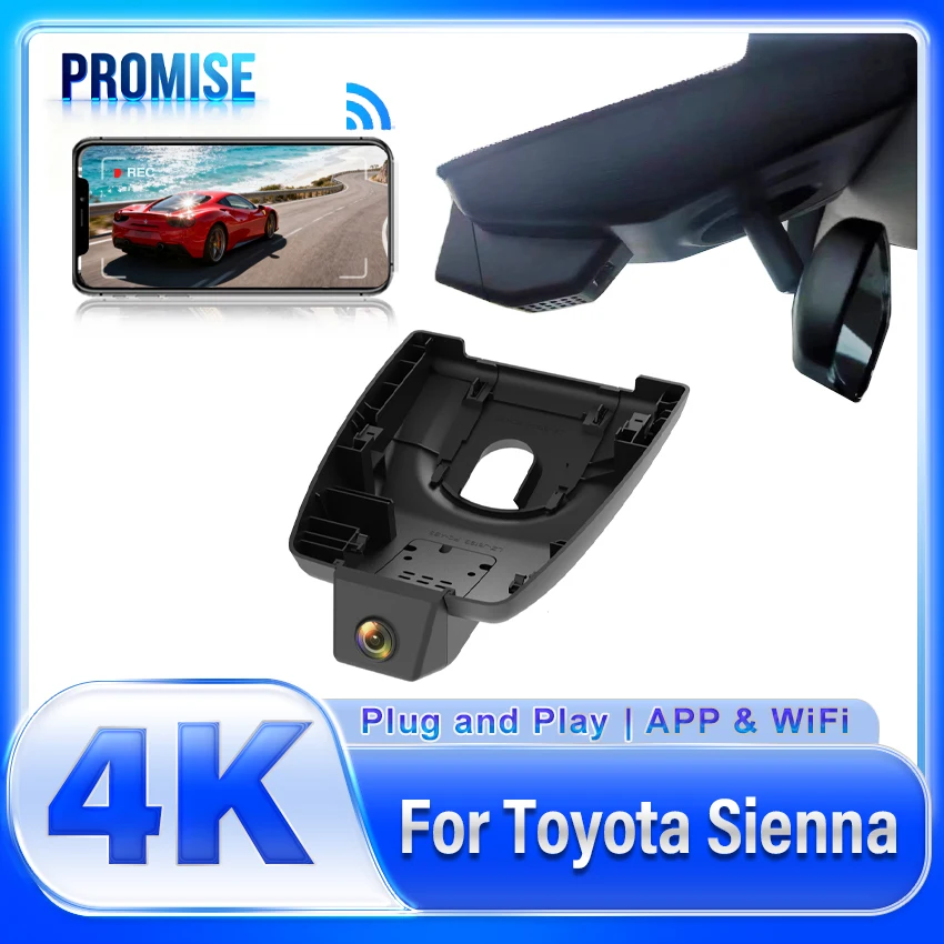 Dash Cam for Toyota Sienna (XL40) 2025 2024 2023 2022 2021,4K Front and Rear Wireless for Car, Car Camera Recorder for Sienna
Dash Cam for Toyota Sienna (XL40) 2025 2024 2023 2022 2021,4K Front and Rear Wireless for Car, Car Camera Recorder for Sienna