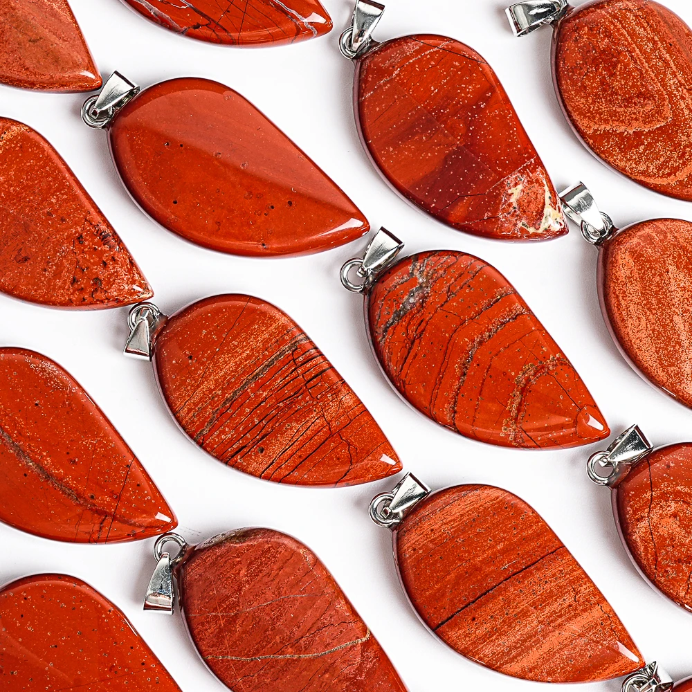 1Pcs Delicate 39x22x8MM Red River Jasper Leaf-Shaped Pendant Dainty Nature Jewelry for Women Wedding Bridesmaid Gift
1Pcs Delicate 39x22x8MM Red River Jasper Leaf-Shaped Pendant Dainty Nature Jewelry for Women Wedding Bridesmaid Gift