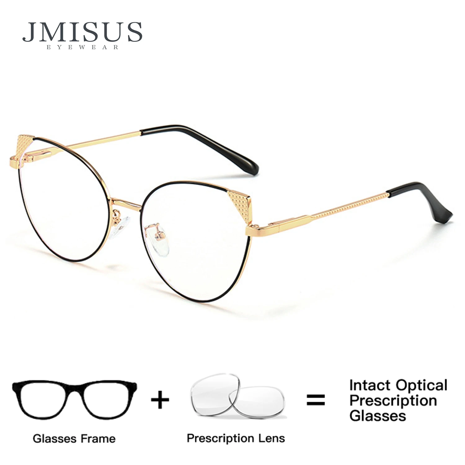 JMISUS Custom Cat Eye Prescription Glasses Metal Alloy Blue Light Filter Photochromic Grey Butterfly Optical Eyeglasses
JMISUS Custom Cat Eye Prescription Glasses Metal Alloy Blue Light Filter Photochromic Grey Butterfly Optical Eyeglasses