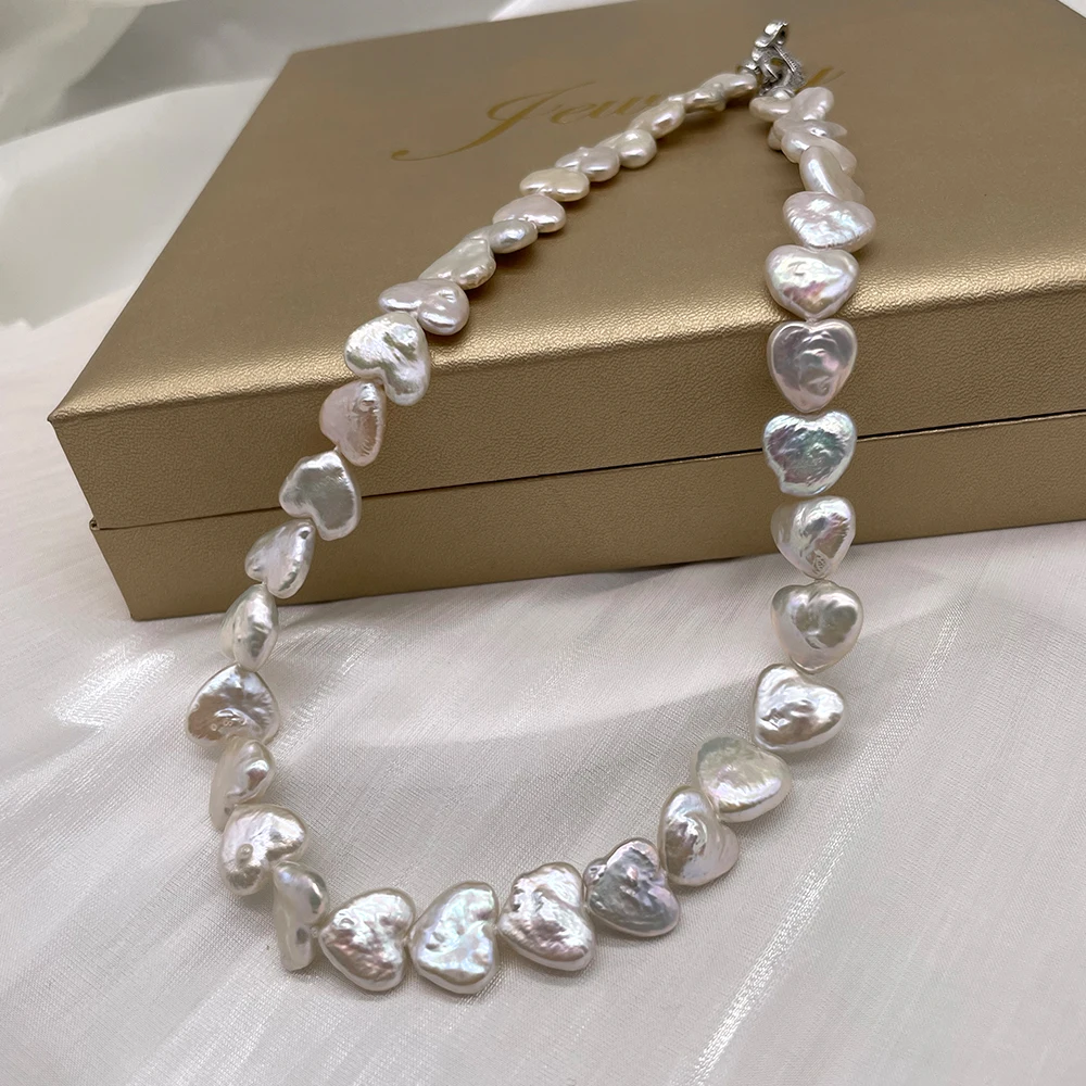 Freeform Heart Shape Baroque Art Pearls - Natural Freshwater, 18" Necklace Unique Shapes PN039
Freeform Heart Shape Baroque Art Pearls - Natural Freshwater, 18" Necklace Unique Shapes PN039
