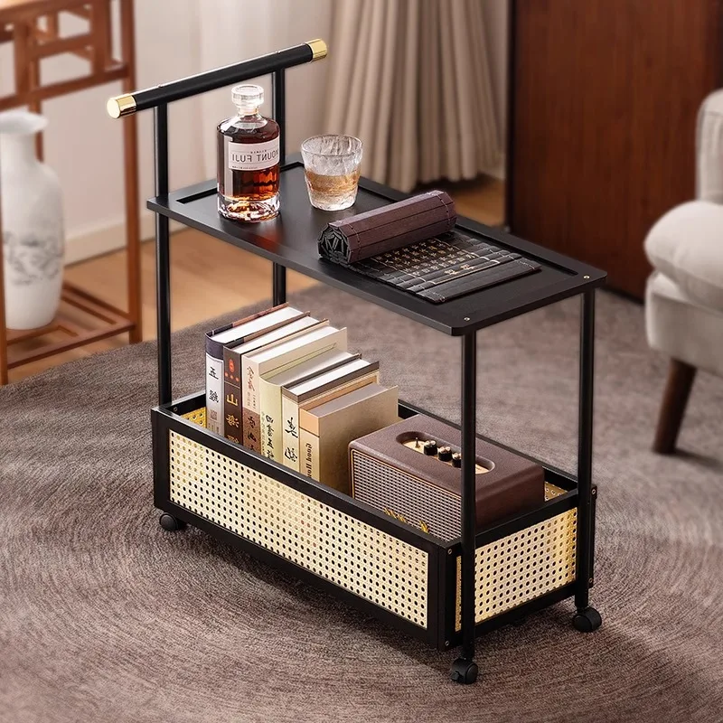 Retro Rolling Cart Side Table for Living Room, Vintage Narrow Sofa End Table with 360° Swivel Wheels Couch Trolley Shelf
Retro Rolling Cart Side Table for Living Room, Vintage Narrow Sofa End Table with 360° Swivel Wheels Couch Trolley Shelf