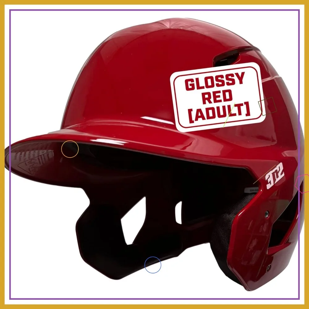 Ventilated Baseball Helmet with Moisture-Wicking Padding - Glossy Black, Red, Navy, Blue or White
Ventilated Baseball Helmet with Moisture-Wicking Padding - Glossy Black, Red, Navy, Blue or White