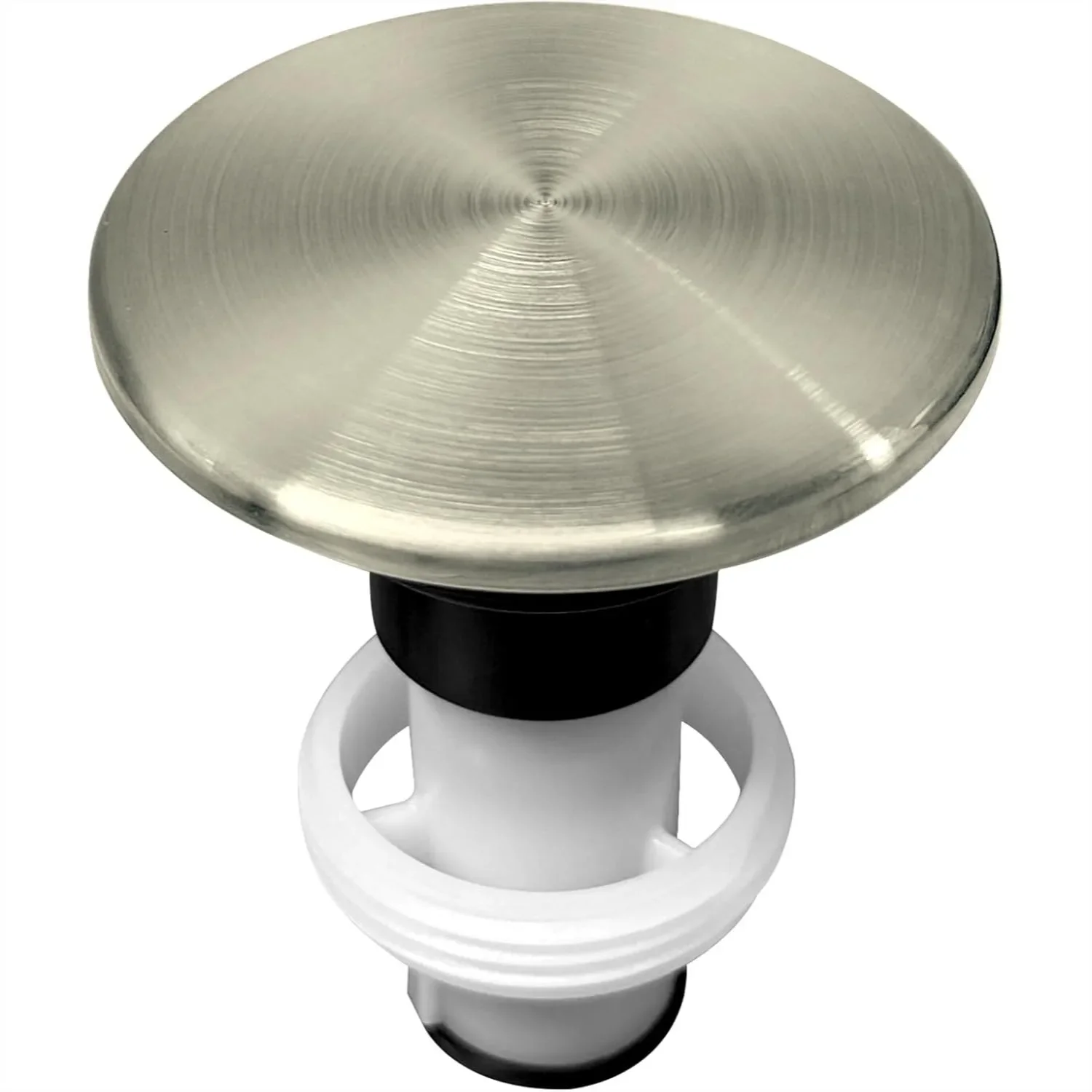 Brushed Nickel Sink Drain Stopper with Push and Seal Design, 972-098J Compatible Part for Bathroom Sink, Easy Push-Push
Brushed Nickel Sink Drain Stopper with Push and Seal Design, 972-098J Compatible Part for Bathroom Sink, Easy Push-Push