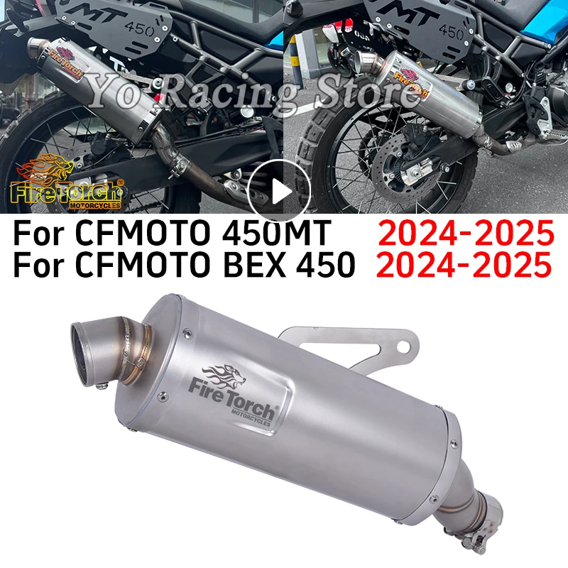 Slip On Motorcycle Exhaust Escape System Mid Link Pipe With Muffler DB Killer For CFMOTO 450MT 450 MT IBEX450 IBEX 450 2024 2025
Slip On Motorcycle Exhaust Escape System Mid Link Pipe With Muffler DB Killer For CFMOTO 450MT 450 MT IBEX450 IBEX 450 2024 2025