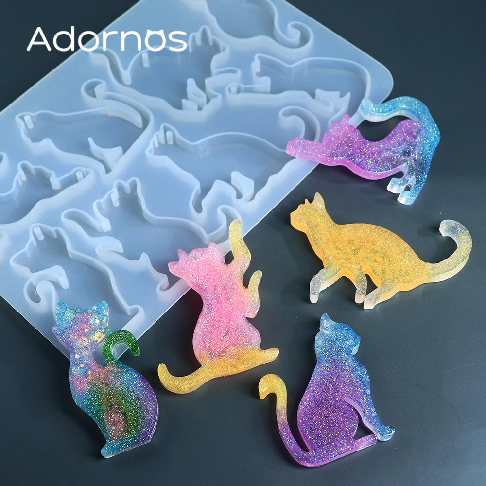 1pcs Cute Cat Silicone Molds Keychain Pendent Accessories Cats Epoxy Resin Mold Resin Filling Kawaii DIY Craft Pendent Supplies
1pcs Cute Cat Silicone Molds Keychain Pendent Accessories Cats Epoxy Resin Mold Resin Filling Kawaii DIY Craft Pendent Supplies